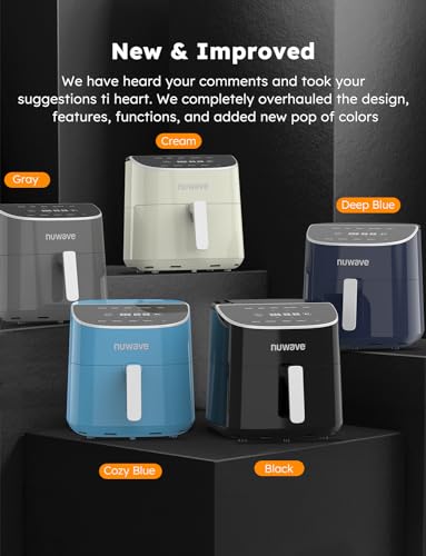 Nuwave Brio Plus 8 Qt Air Fryer, Keto-Friendly