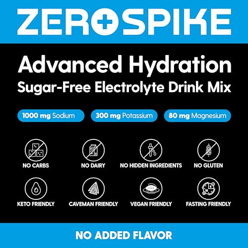 Zerospike Electrolytes Powder Packets for Keto Hydration
