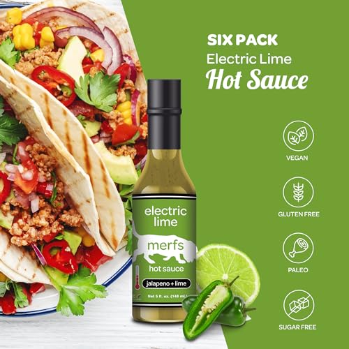 Merfs Electric Lime Jalapeno Hot Sauce | Keto-Friendly