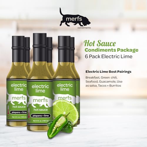 Merfs Electric Lime Jalapeno Hot Sauce | Keto-Friendly