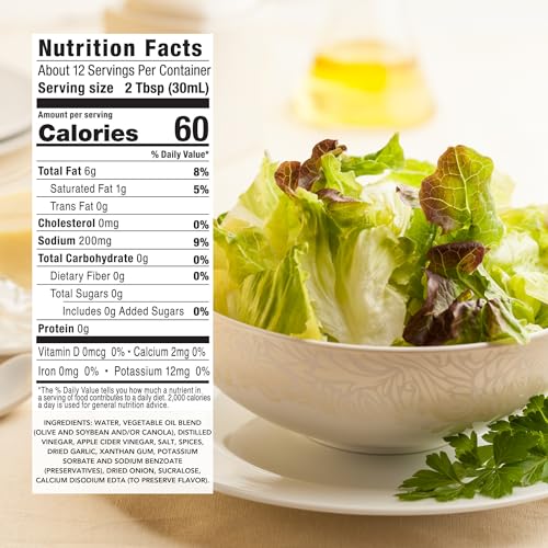 G Hughes Sugar Free Italian Dressing - Keto-Friendly Salad Dressing