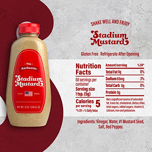 Cleveland's Stadium Mustard: Keto Friendly Tailgate Must-Have (12oz, 2 Pack)