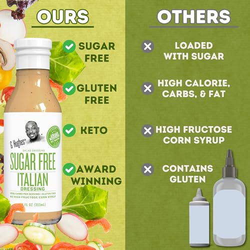 G Hughes Sugar Free Italian Dressing - Keto-Friendly Salad Dressing