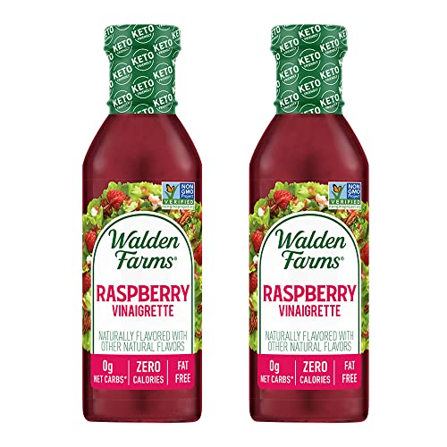 Walden Farms Sugar-Free Raspberry Vinaigrette Dressing 12oz - 2 Pack