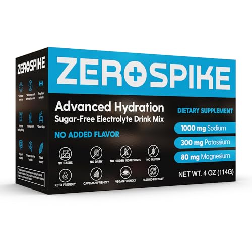 Zerospike Electrolytes Powder Packets for Keto Hydration
