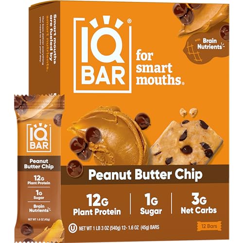 IQBAR Brain and Body Protein Bars - Peanut Butter Chip
