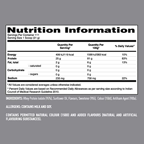Isopure Zero Carb Immune Support Protein Powder