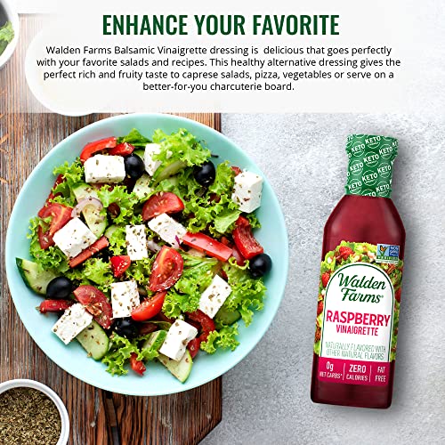 Walden Farms Sugar-Free Raspberry Vinaigrette Dressing 12oz - 2 Pack