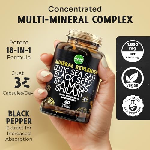 18-in-1 Black Seed, Shilajit, Sea Moss Capsules