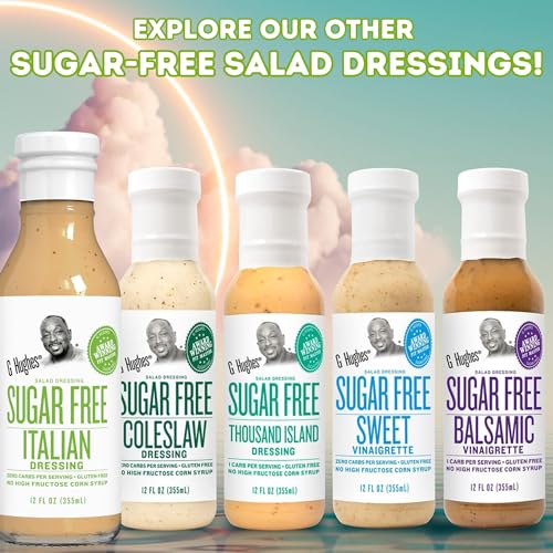 G Hughes Sugar Free Italian Dressing - Keto-Friendly Salad Dressing