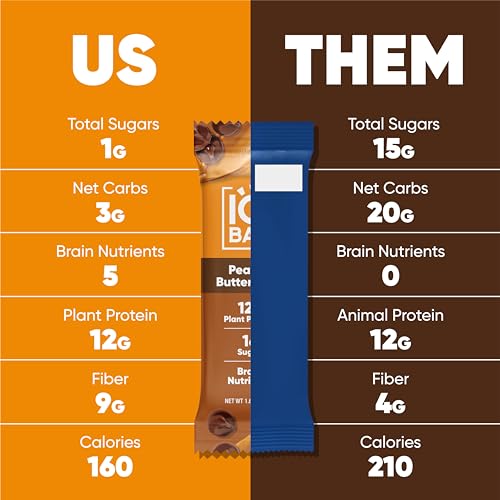IQBAR Brain and Body Protein Bars - Peanut Butter Chip