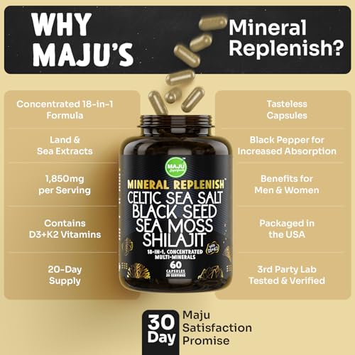 18-in-1 Black Seed, Shilajit, Sea Moss Capsules