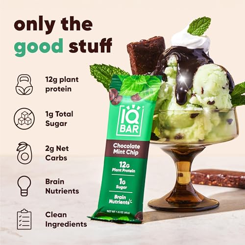 Chocolate Mint Chip Keto Protein Bars - 12 Count
