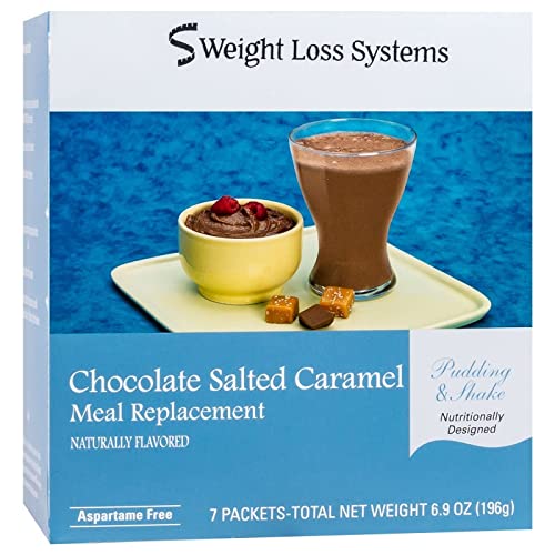 Chocolate Salted Caramel Pudding/Shake Mix, Low Calorie, Low Carb