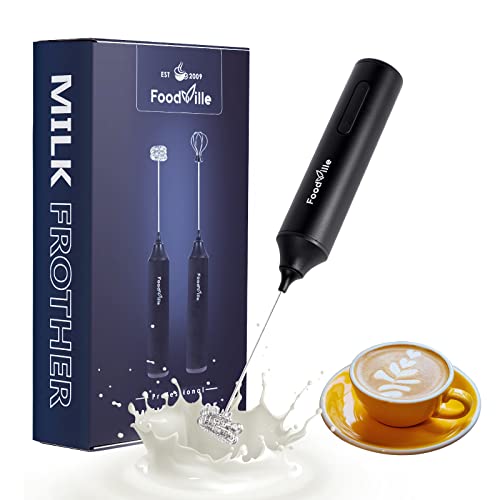 Rechargeable Handheld Milk Frother for Keto Coffee (Black)