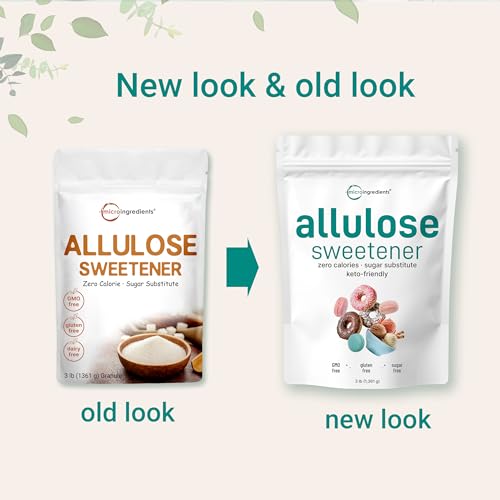 Keto-Friendly Allulose Sweetener, Zero Calorie, Plant-Based, No Aftertaste