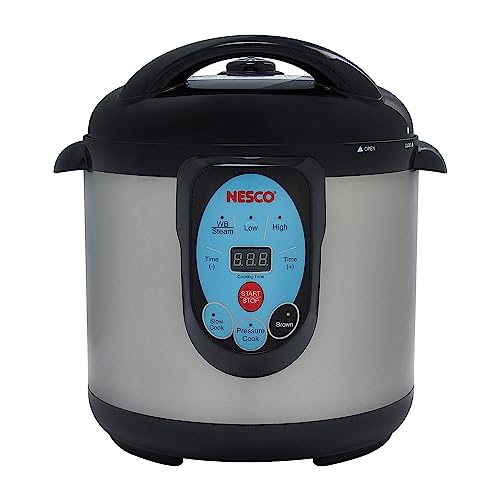NESCO NPC-9 Smart Pressure Cooker, 9.5 Qt, Stainless Steel