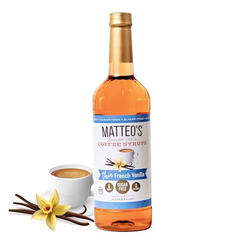 Matteo's Sugar-Free French Vanilla Coffee Syrup - Keto-Friendly