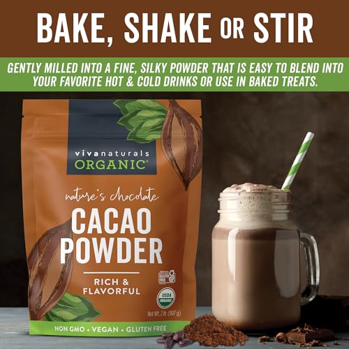 Organic Cacao Powder for Keto Baking & Smoothies