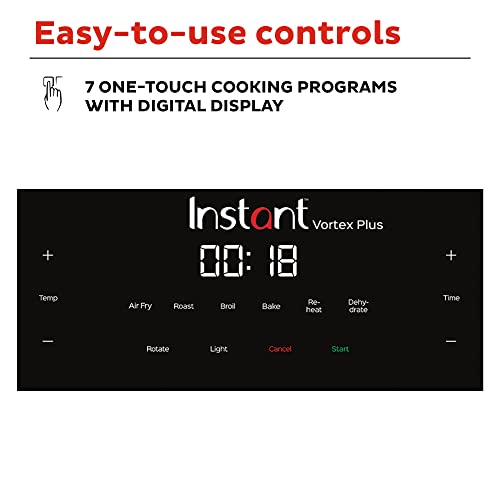 10QT Air Fryer with EvenCrisp Tech and 7 Functions