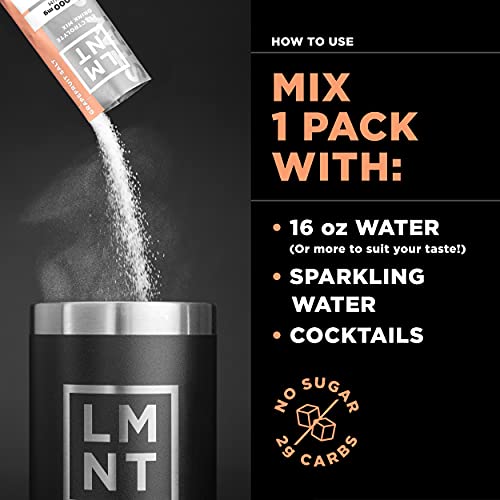Keto Electrolyte Drink Mix | Paleo Hydration | Grapefruit Flavor | 30 Sticks