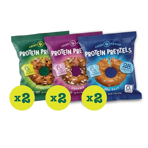 High Protein Pretzel Crisps - Vegan, Keto-Friendly Snacks