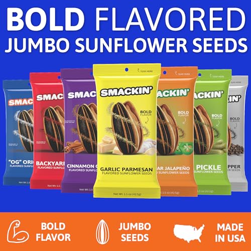 Roasted Jumbo Sunflower Seeds | 7 Flavor Sampler Pack
