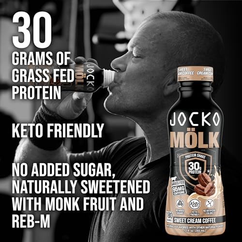 Jocko Mölk Protein Shakes, Naturally Flavored, KETO Friendly