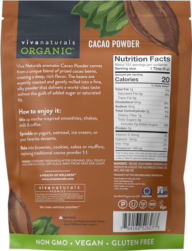 Organic Cacao Powder for Keto Baking & Smoothies