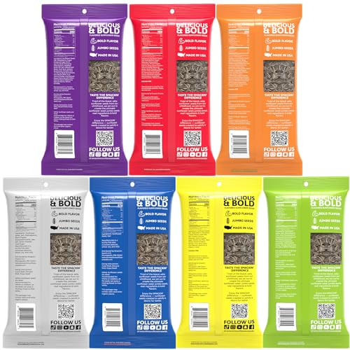 Roasted Jumbo Sunflower Seeds | 7 Flavor Sampler Pack