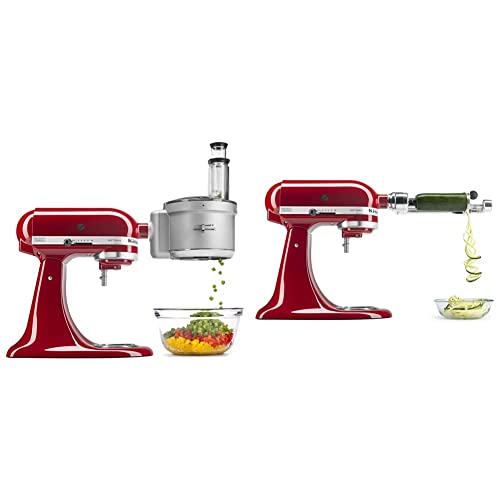 KitchenAid Spiralizer Plus & Food Processor Attachments - Silver