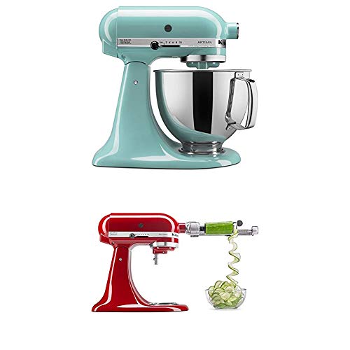 KitchenAid Artisan Stand Mixer with Spiralizer - Aqua Sky
