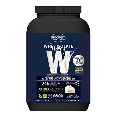 Natural Whey Isolate Protein Powder - Keto-Friendly