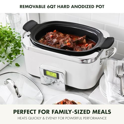 GreenPan Elite 8-in-1 Programmable Slow Cooker, PFAS-Free Ceramic
