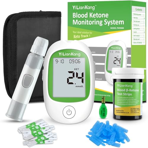 YiLianKang Blood Ketone Meter Kit with 15 Strips