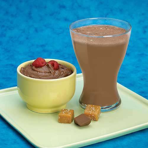 Chocolate Salted Caramel Pudding/Shake Mix, Low Calorie, Low Carb