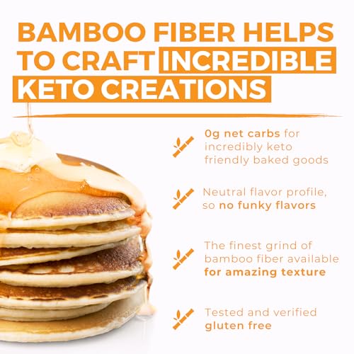2 lb Keto-Friendly Bamboo Fiber Flour Improves Baking Texture