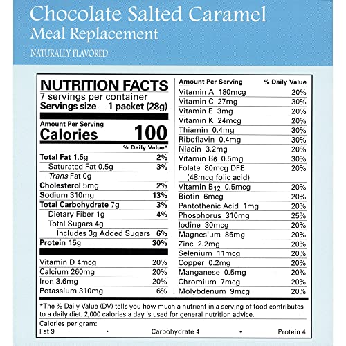Chocolate Salted Caramel Pudding/Shake Mix, Low Calorie, Low Carb