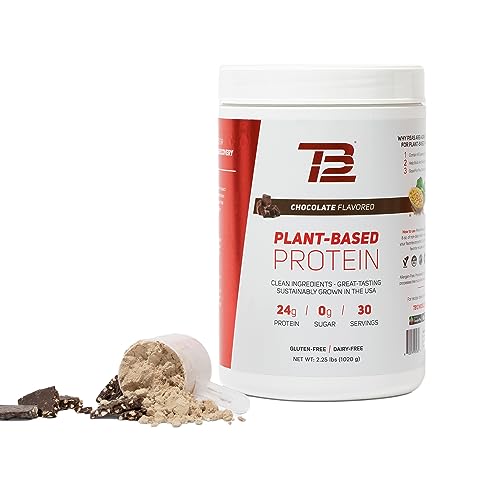 TB12 Plant-Based Protein Powder: Vegan, Low Carb, Chocolate