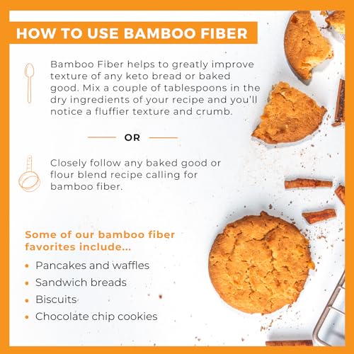 2 lb Keto-Friendly Bamboo Fiber Flour Improves Baking Texture