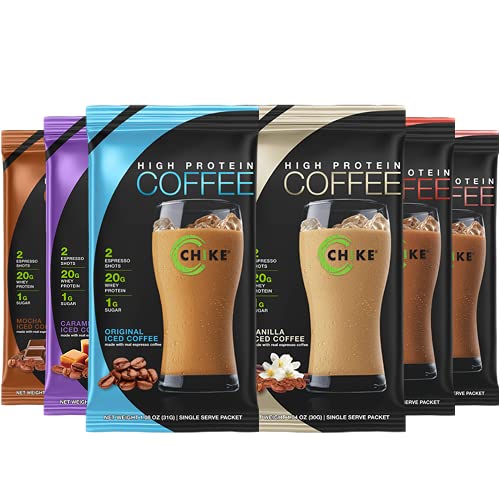 Chike High Protein Iced Coffee Sampler Pack, Keto-Friendly