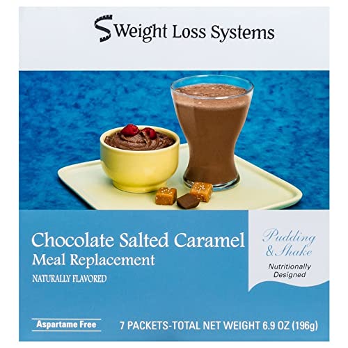 Chocolate Salted Caramel Pudding/Shake Mix, Low Calorie, Low Carb