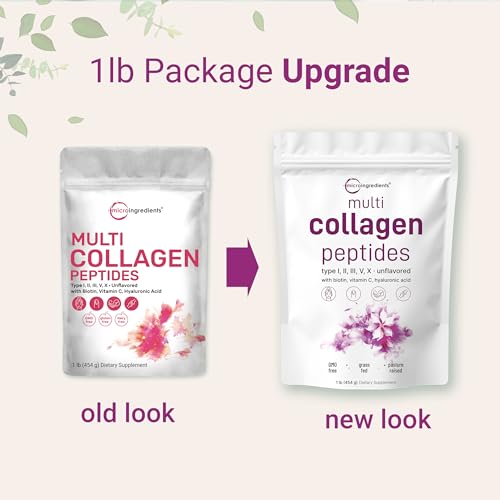 Collagen Peptides Powder: Type I, II, III,V,X - Keto Friendly