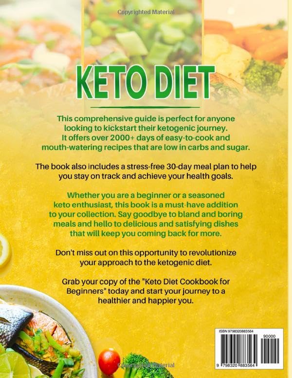 Easy-to-Cook Keto Cookbook with 2000+ Delicious Recipes & Meal Plan