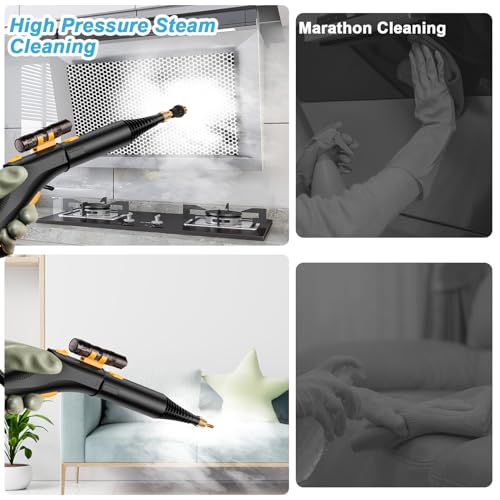High Pressure Handheld Steamer for Keto Cleaning: CAYAMA Steam Cleaner