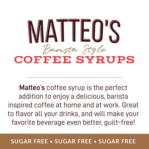 Matteo's Keto-Friendly Barista Style Coffee Syrup, Thin S'more