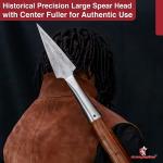 Hand Forged Viking Spangenhelm Throwing Spear Head