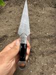 Viking Kunai Throwing Knife - Damascus Steel Dagger