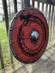 Viking Snake Ouroboros Battleworn Shield 30-Inch