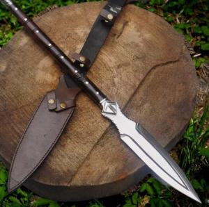 Handmade Carbon Steel Viking Spear Sword